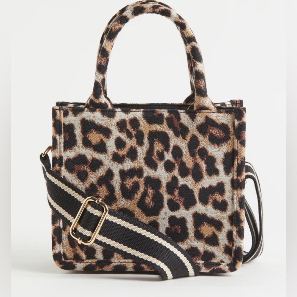 H&M Leopard Print Tote Bag